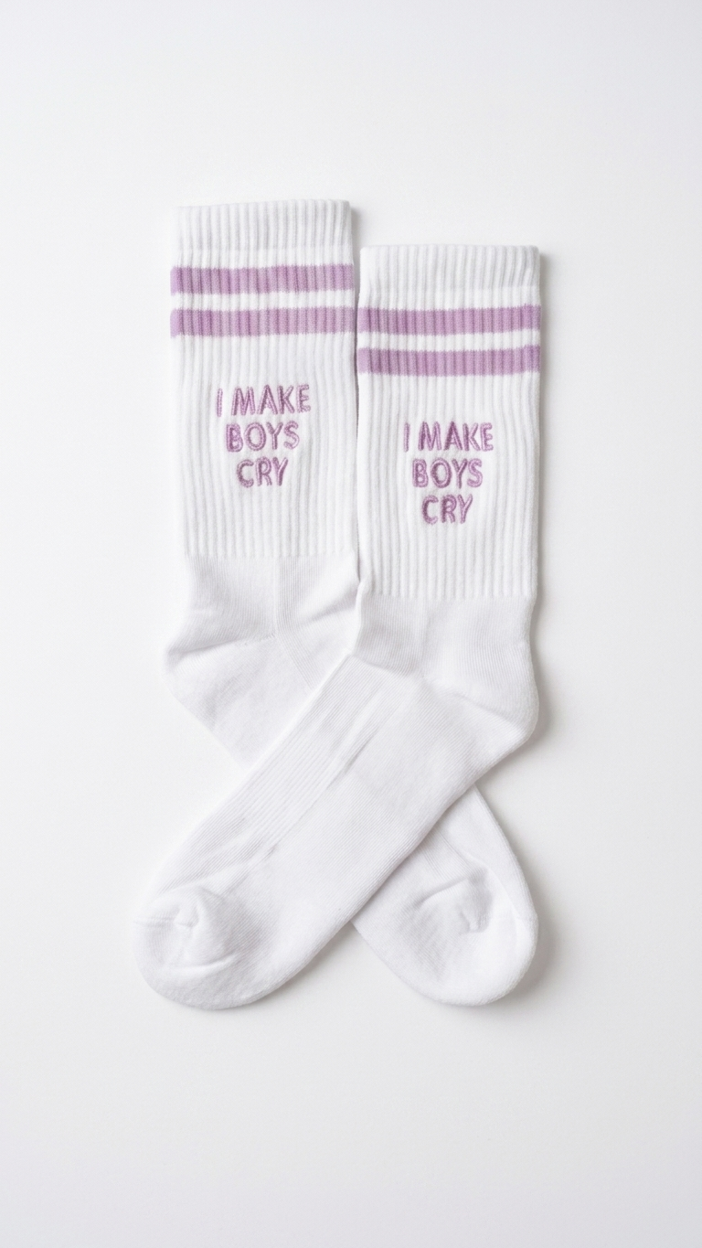 Socken bestickt